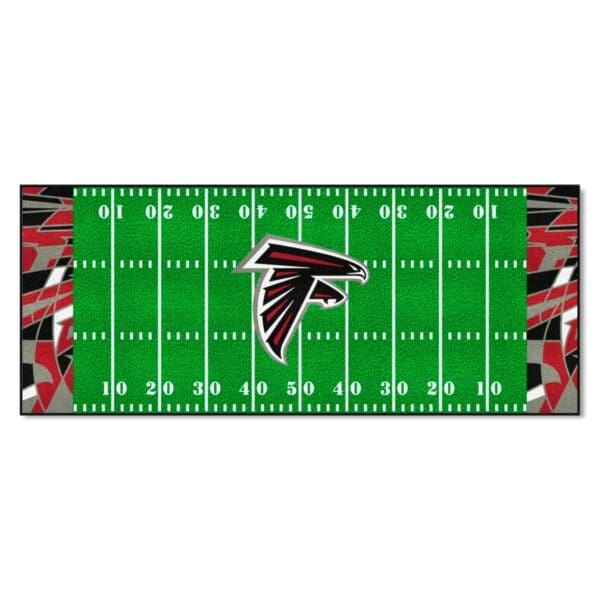 Atlanta Falcons Football Field Runner Mat 30in. x 72in. XFIT Design 1 scaled