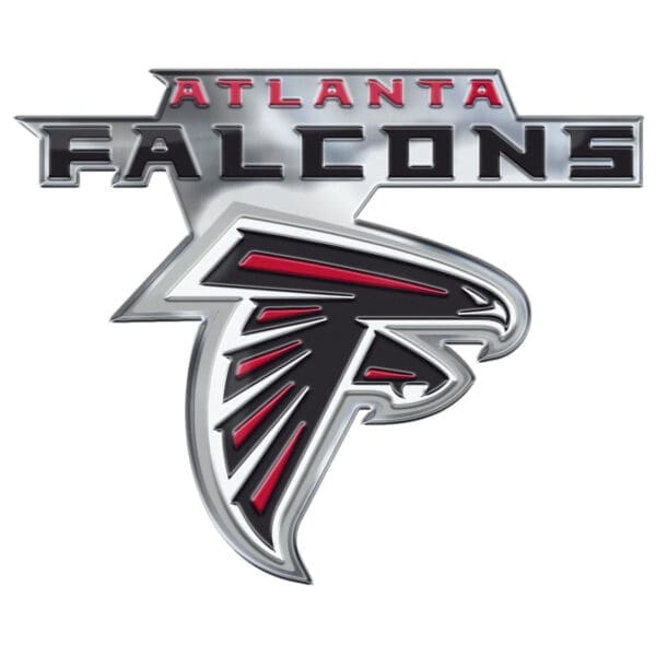 Atlanta Falcons Heavy Duty Aluminum Embossed Color Emblem Alternate 1