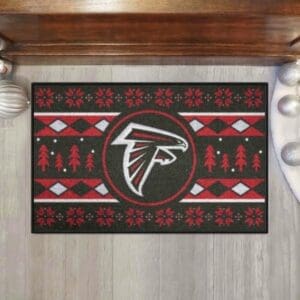 Atlanta Falcons Holiday Sweater Starter Mat Accent Rug - 19in. x 30in.