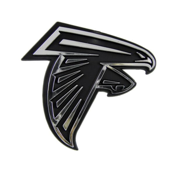 Atlanta Falcons Molded Chrome Plastic Emblem 1