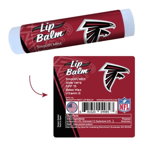 Atlanta Falcons Smooth Mint SPF 15 Lip Balm 1 scaled