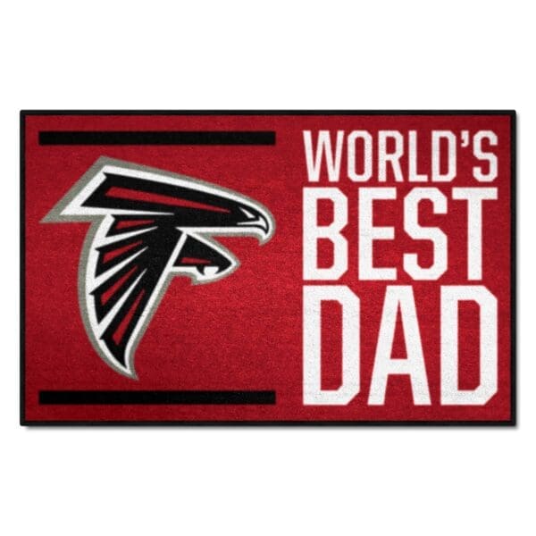 Atlanta Falcons Starter Mat Accent Rug 19in. x 30in. Worlds Best Dad Starter Mat 1 scaled
