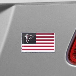 Atlanta Falcons State Flag Aluminum Embossed Emblem