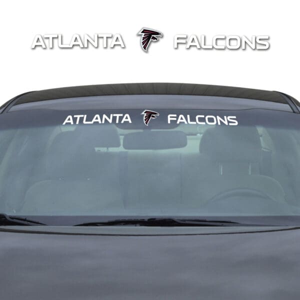 Atlanta Falcons Sun Stripe Windshield Decal 3.25 in. x 34 in 1