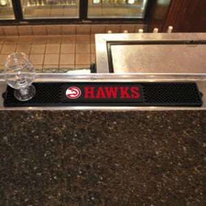 Atlanta Hawks Bar Drink Mat - 3.25in. x 24in.-20614