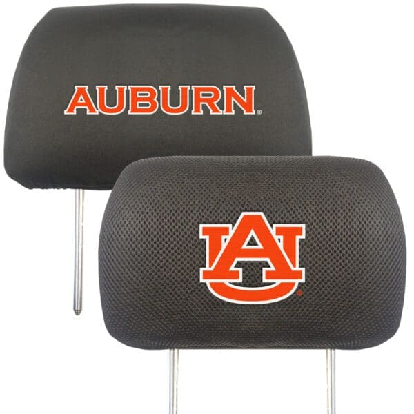 Auburn Tigers Embroidered Head Rest Cover Set 2 Pieces 1