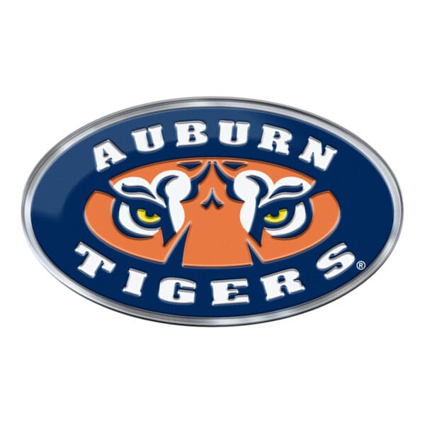 Auburn Tigers Heavy Duty Aluminum Embossed Color Emblem Alternate 1
