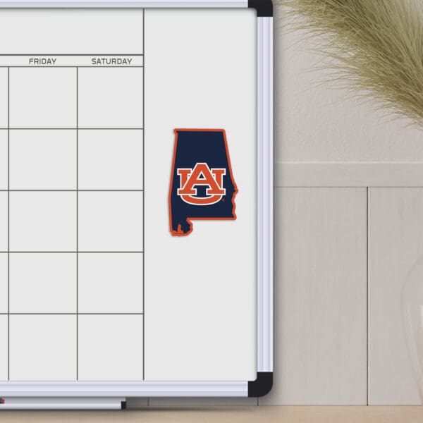 Auburn Tigers Team State Shape Decal Sticker