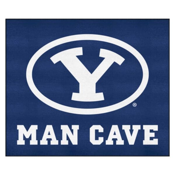 BYU Cougars Man Cave Tailgater Rug 5ft. x 6ft 1 scaled