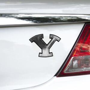 BYU Cougars Molded Chrome Plastic Emblem