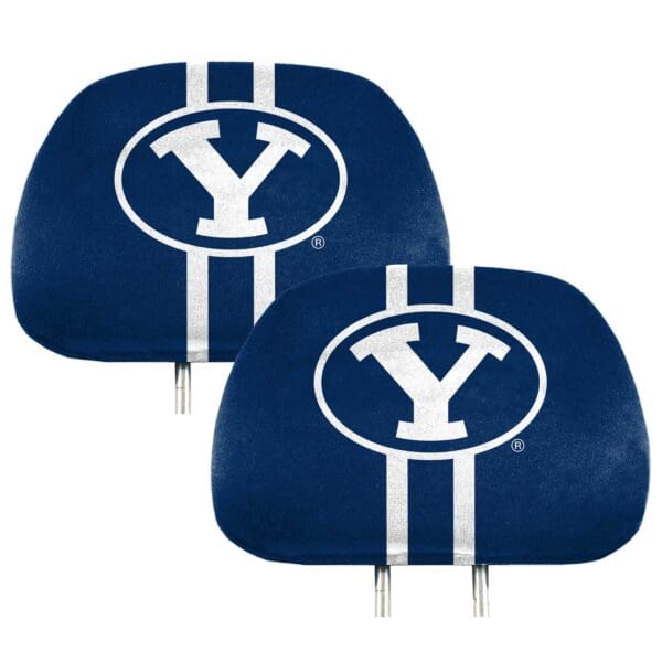 BYU Cougars Printed Head Rest Cover Set 2 Pieces 1 scaled