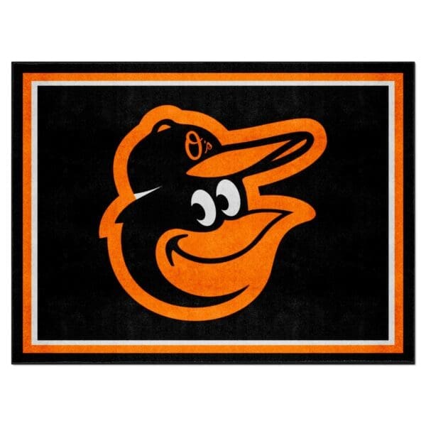 Baltimore Orioles 8ft. x 10 ft. Plush Area Rug 1 scaled