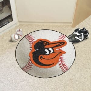 Baltimore Orioles Baseball Rug - 27in. Diameter