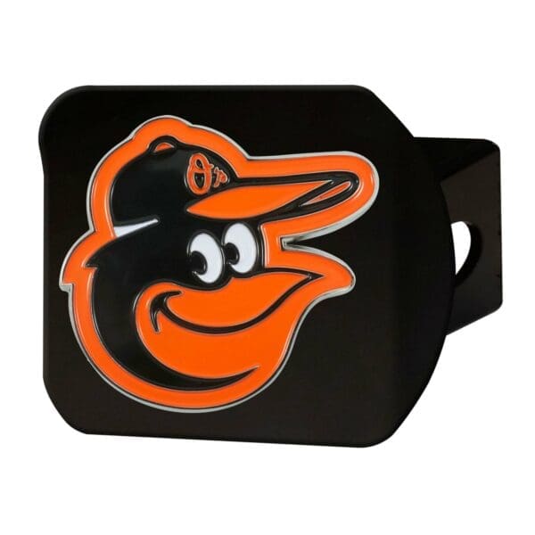 Baltimore Orioles Black Metal Hitch Cover 3D Color Emblem 1