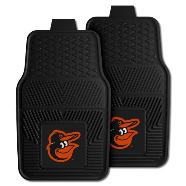 Baltimore Orioles Heavy Duty Car Mat Set 2 Pieces 1 scaled