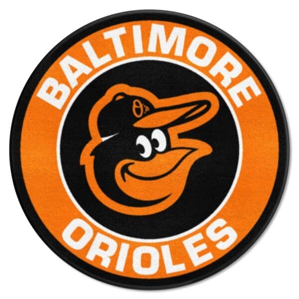 Baltimore Orioles Roundel Rug 27in. Diameter 1 scaled