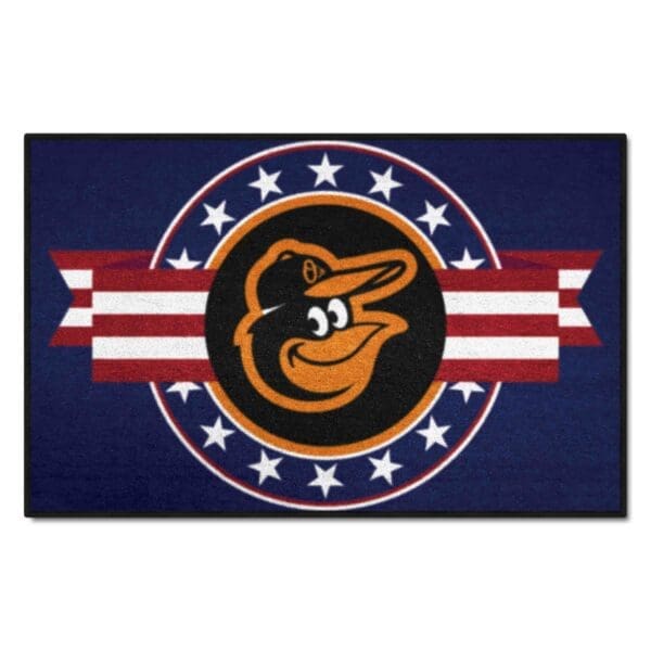 Baltimore Orioles Starter Mat Accent Rug 19in. x 30in. Patriotic Starter Mat 1 scaled