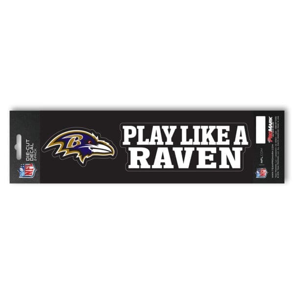 Baltimore Ravens 2 Piece Team Slogan Decal Sticker Set 1