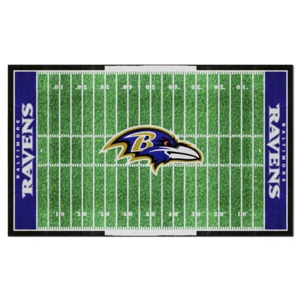 Baltimore Ravens 6 ft. x 10 ft. Plush Area Rug 1 scaled