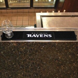 Baltimore Ravens Bar Drink Mat - 3.25in. x 24in.