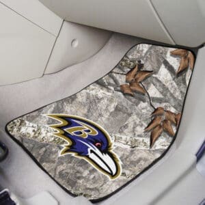 Baltimore Ravens Camo Front Carpet Car Mat Set - 2 Pieces