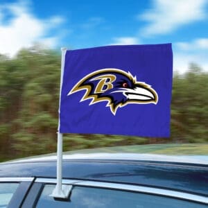 Baltimore Ravens Car Flag Large 1pc 11" x 14"