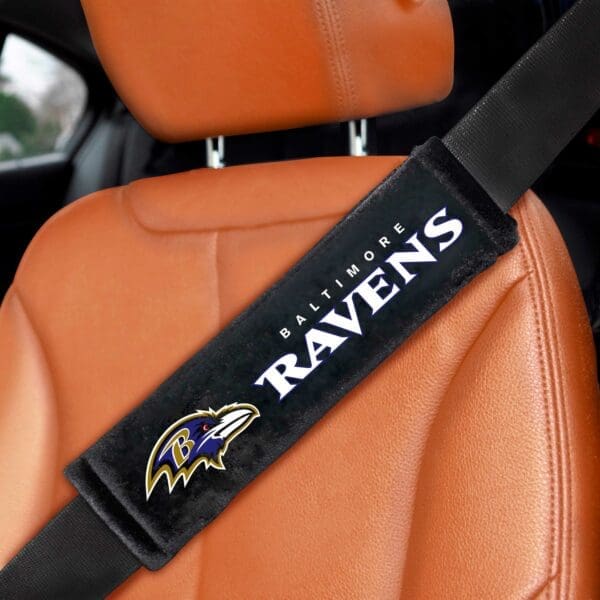 Baltimore Ravens Embroidered Seatbelt Pad 2 Pieces 1 scaled