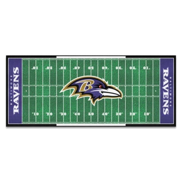Baltimore Ravens Field Runner Mat 30in. x 72in 1 scaled