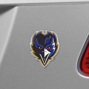 Baltimore Ravens Heavy Duty Aluminum Embossed Color Emblem - Alternate