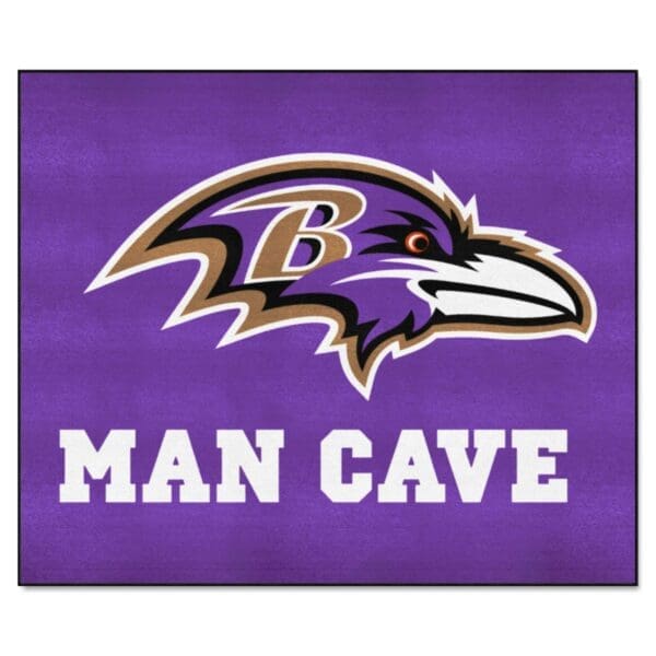 Baltimore Ravens Man Cave Tailgater Rug 5ft. x 6ft 1 scaled