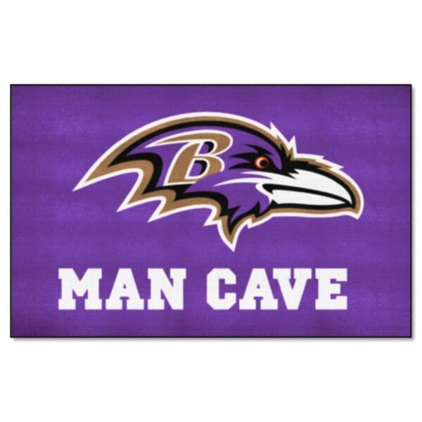 Baltimore Ravens Man Cave Ulti Mat Rug 5ft. x 8ft 1 scaled