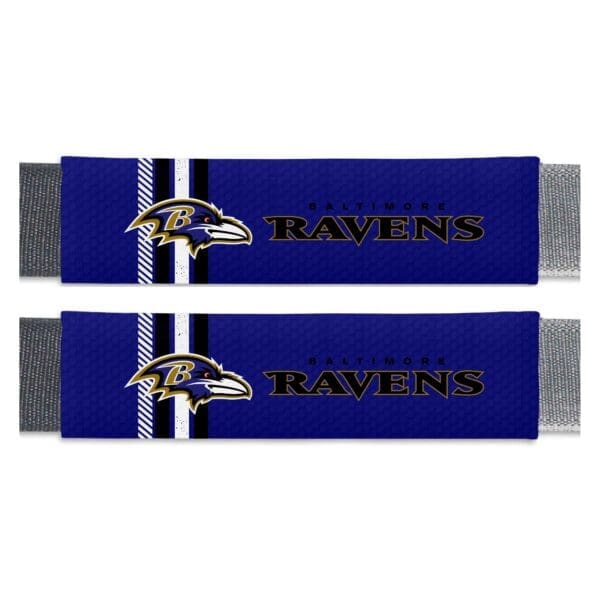 Baltimore Ravens Team Color Rally Seatbelt Pad 2 Pieces 1 scaled