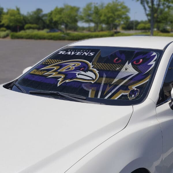 Baltimore Ravens Windshield Sun Shade
