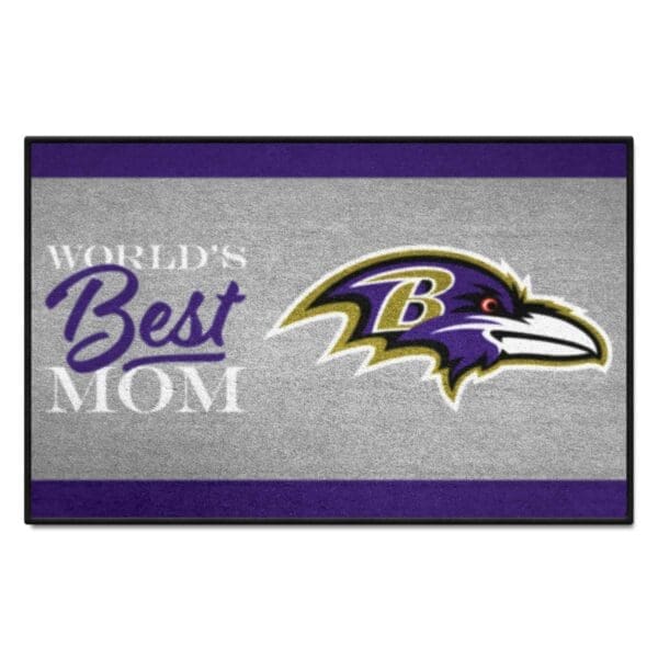 Baltimore Ravens Worlds Best Mom Starter Mat Accent Rug 19in. x 30in 1 scaled