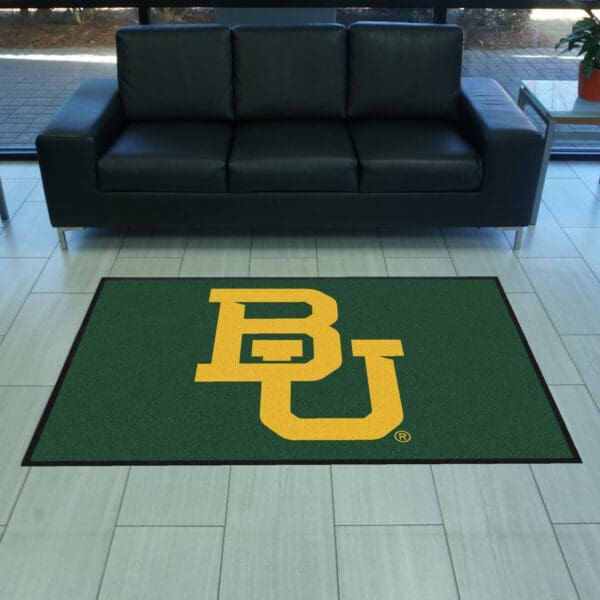 Baylor 4X6 High-Traffic Mat with Durable Rubber Backing - Landscape Orientation