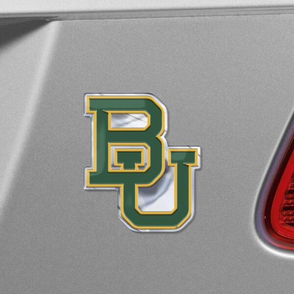 Baylor Bears Heavy Duty Aluminum Embossed Color Emblem