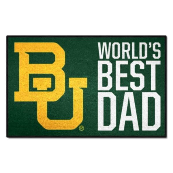 Baylor Bears Starter Mat Accent Rug 19in. x 30in. Worlds Best Dad Starter Mat 1 scaled