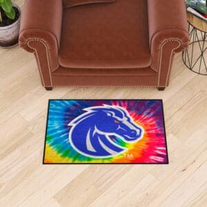 Boise State Broncos Tie Dye Starter Mat Accent Rug - 19in. x 30in.