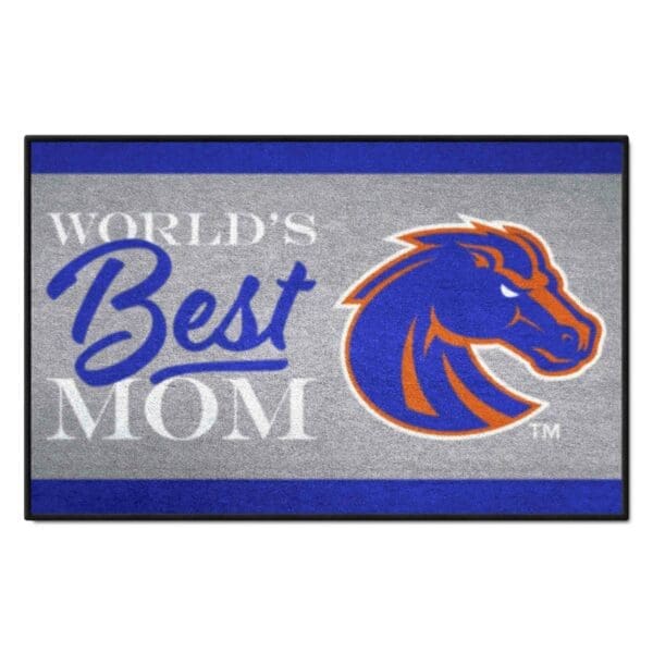 Boise State Broncos Worlds Best Mom Starter Mat Accent Rug 19in. x 30in 1 scaled