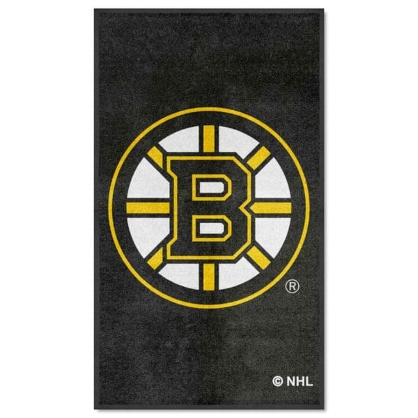 Boston Bruins 3X5 High Traffic Mat with Durable Rubber Backing Portrait Orientation 12834 1 scaled