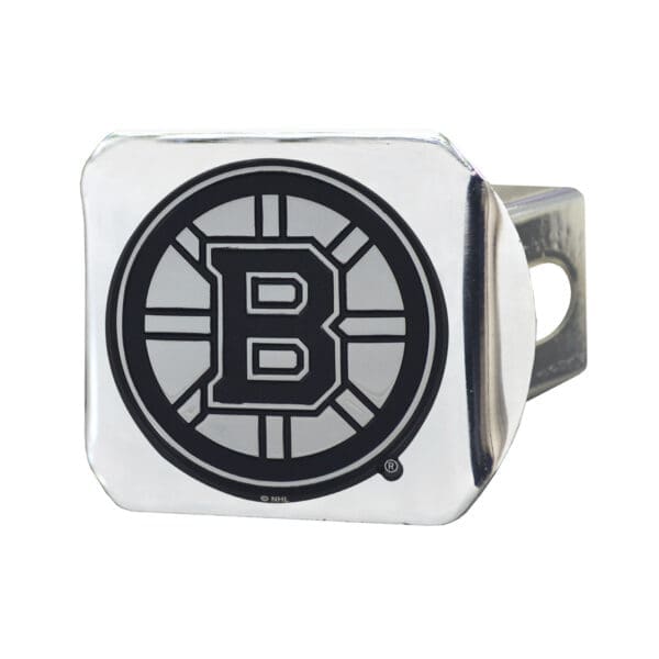 Boston Bruins Chrome Metal Hitch Cover with Chrome Metal 3D Emblem 15143 1