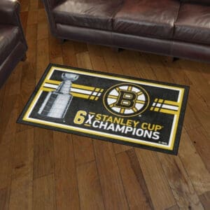 Boston Bruins Dynasty 3ft. x 5ft. Plush Area Rug-38084