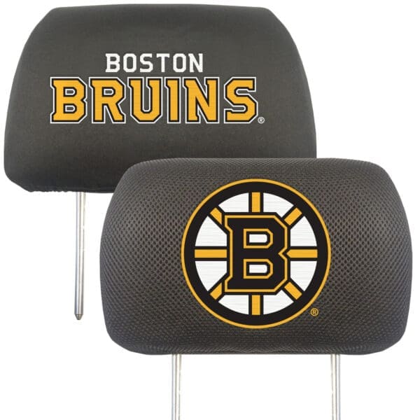 Boston Bruins Embroidered Head Rest Cover Set 2 Pieces 14778 1