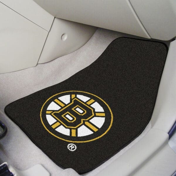 Boston Bruins Front Carpet Car Mat Set - 2 Pieces-10496