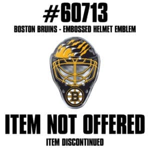 Boston Bruins Heavy Duty Aluminium Helmet Emblem-60713