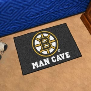 Boston Bruins Man Cave Starter Mat Accent Rug - 19in. x 30in.-14394