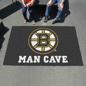 Boston Bruins Man Cave Ulti-Mat Rug - 5ft. x 8ft.-14395