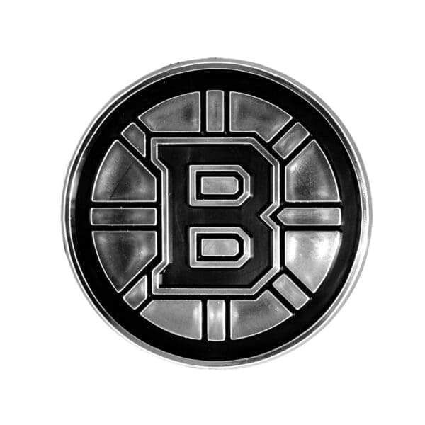 Boston Bruins Molded Chrome Plastic Emblem 60291 1