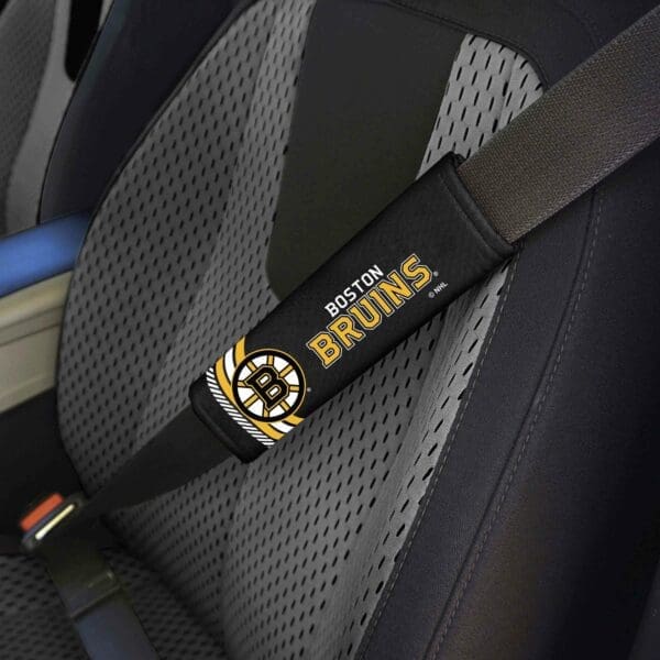 Boston Bruins Team Color Rally Seatbelt Pad - 2 Pieces-32118