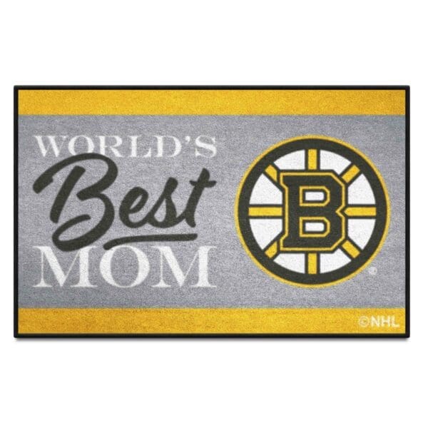 Boston Bruins Worlds Best Mom Starter Mat Accent Rug 19in. x 30in. 34139 1 scaled